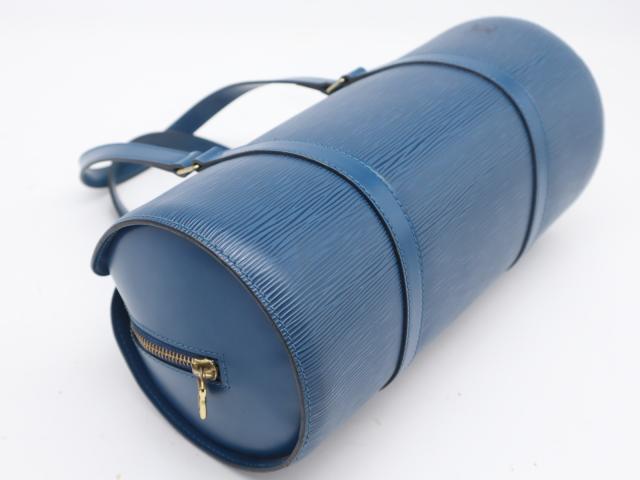 ★3日以内返品可★ LOUIS VUITTON ルイ・ヴィトン エピ スフロ トレドブルー M52225 ハンドバッグ ブルー カーフレザー レディース_4