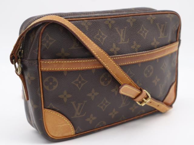 ★3日以内返品可★ LOUIS VUITTON ルイ・ヴィトン モノグラム キャンバス トロカデロPM M51274 ショルダーバッグ ブラウン コーティングキャンバス レザー レディース