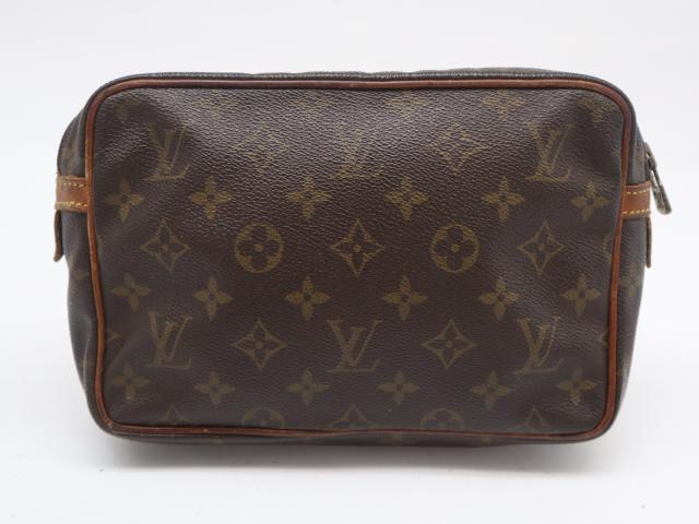 ★3日以内返品可★  LOUIS VUITTON ルイ・ヴィトン モノグラム キャンバス コンピエーニュ23 M51847 ショルダーバッグ ブラウン コーティングキャンバス レザー レディース_2