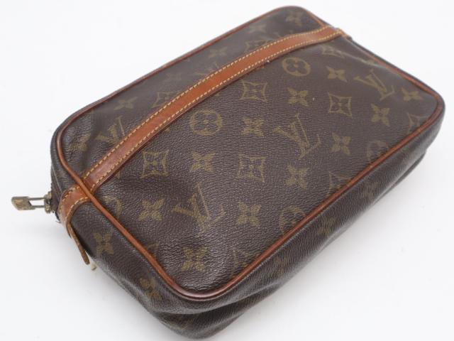 ★3日以内返品可★  LOUIS VUITTON ルイ・ヴィトン モノグラム キャンバス コンピエーニュ23 M51847 ショルダーバッグ ブラウン コーティングキャンバス レザー レディース_4