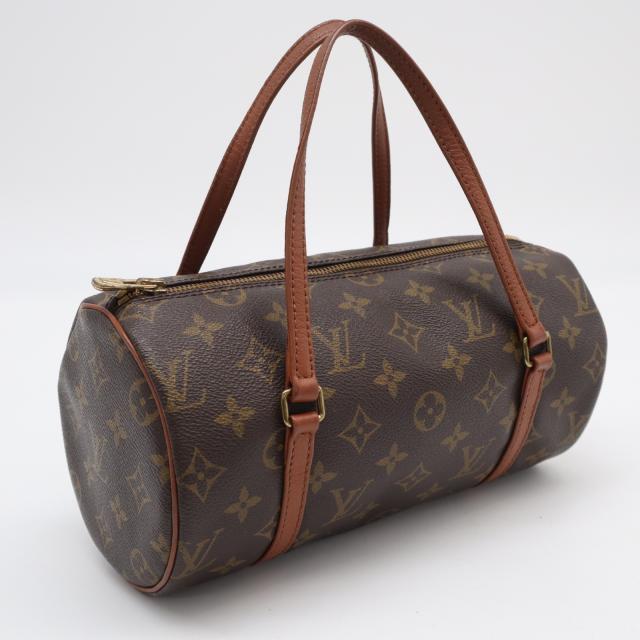 ★3日以内返品可★  LOUIS VUITTON ルイ・ヴィトン モノグラム パピヨン26 M51366 ハンドバッグ ブラウン コーティングキャンバス レザー レディース