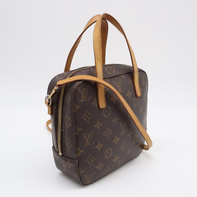 ★3日以内返品可★ LOUIS VUITTON ルイ・ヴィトン モノグラム スポンティーニ M47500 ハンドバッグ ブラウン コーティングキャンバス レザー レディース 30,056円