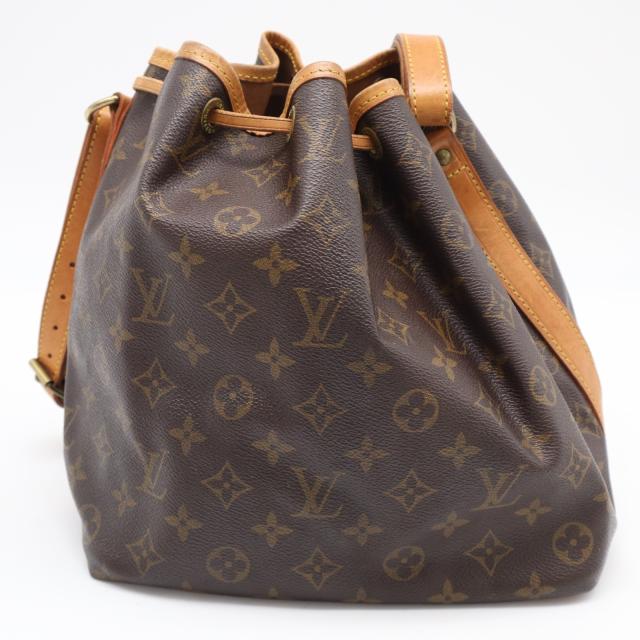 ★3日以内返品可★ LOUIS VUITTON ルイ・ヴィトン モノグラム プチノエ M42226 ハンドバッグ ブラウン コーティングキャンバス レザー レディース_2