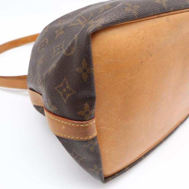 ★3日以内返品可★ LOUIS VUITTON ルイ・ヴィトン モノグラム プチノエ M42226 ハンドバッグ ブラウン コーティングキャンバス レザー レディース_7