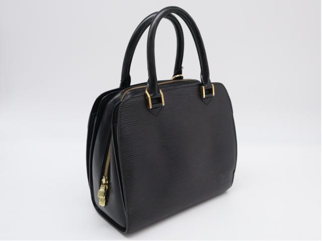 ★3日以内返品可★  LOUIS VUITTON ルイ・ヴィトン ダミエ ポンヌフ M52052 ハンドバッグ ブラック レザー レディース