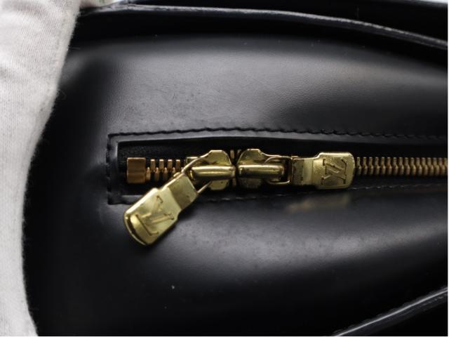 ★3日以内返品可★  LOUIS VUITTON ルイ・ヴィトン ダミエ ポンヌフ M52052 ハンドバッグ ブラック レザー レディース_14