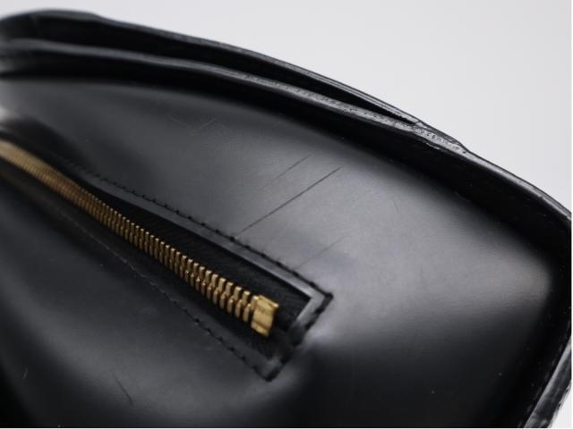 ★3日以内返品可★  LOUIS VUITTON ルイ・ヴィトン ダミエ ポンヌフ M52052 ハンドバッグ ブラック レザー レディース_10