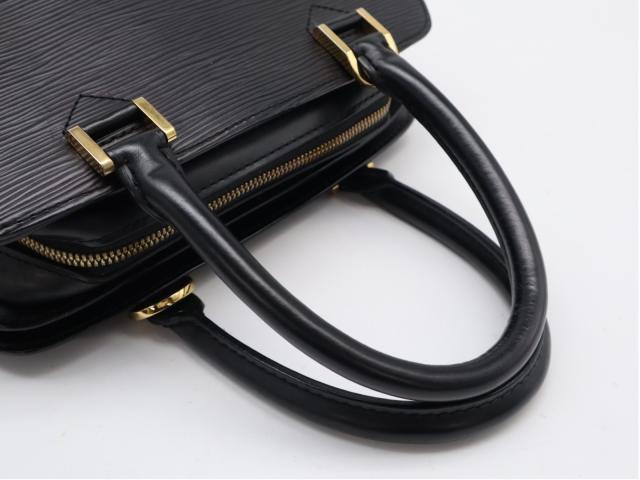 ★3日以内返品可★  LOUIS VUITTON ルイ・ヴィトン ダミエ ポンヌフ M52052 ハンドバッグ ブラック レザー レディース_11