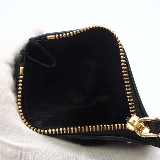 ★3日以内返品可★ 極美品 PRADA プラダ シティカーフ トライアングル 財布 ネロ 1ML050 二つ折り財布 ブラック カーフレザー レディース_11