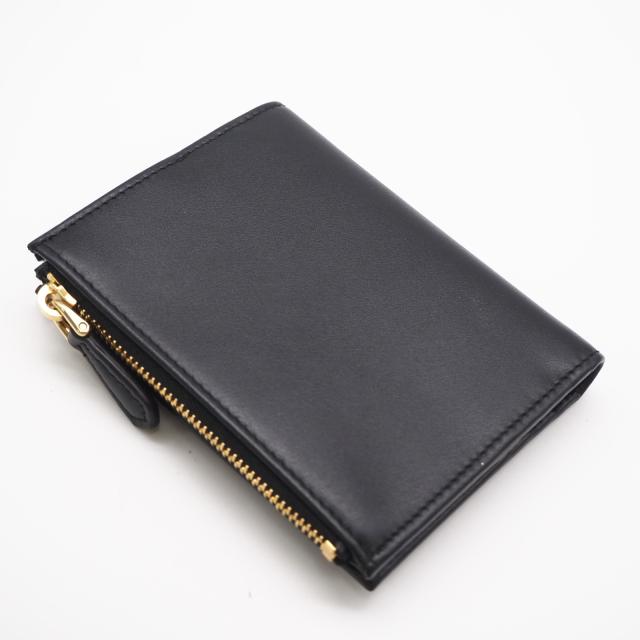 ★3日以内返品可★ 極美品 PRADA プラダ シティカーフ トライアングル 財布 ネロ 1ML050 二つ折り財布 ブラック カーフレザー レディース_2