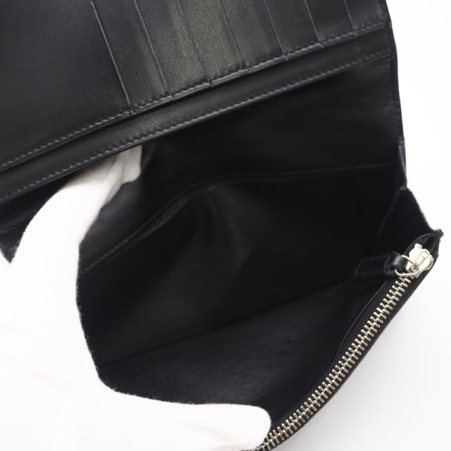 ★3日以内返品可★ 美品 SAINT LAURENT PARIS サンローランパリ タイニーカサンドラ コンチネンタルウォレット 607746 長財布 ブラック カーフレザー メンズ_12