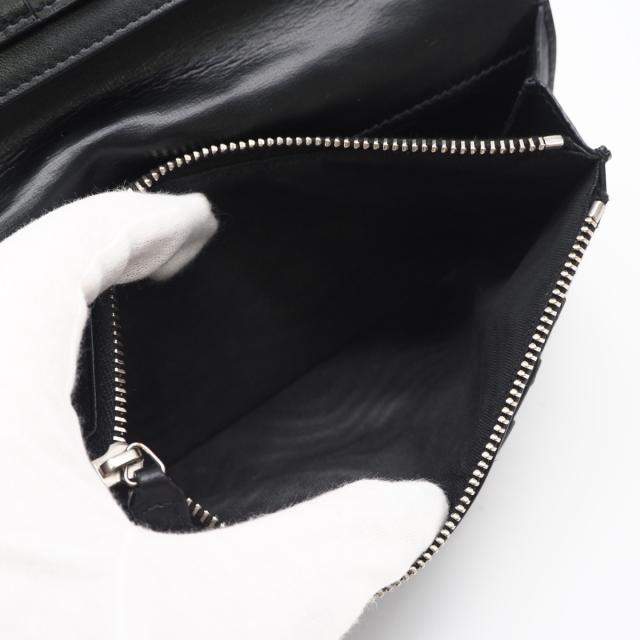 ★3日以内返品可★ 美品 SAINT LAURENT PARIS サンローランパリ タイニーカサンドラ コンチネンタルウォレット 607746 長財布 ブラック カーフレザー メンズ_13