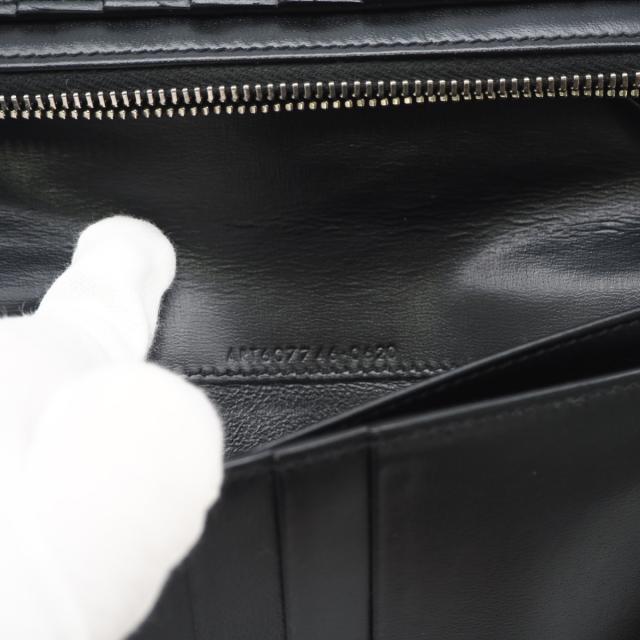 ★3日以内返品可★ 美品 SAINT LAURENT PARIS サンローランパリ タイニーカサンドラ コンチネンタルウォレット 607746 長財布 ブラック カーフレザー メンズ_15