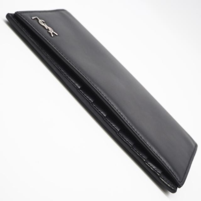 ★3日以内返品可★ 美品 SAINT LAURENT PARIS サンローランパリ タイニーカサンドラ コンチネンタルウォレット 607746 長財布 ブラック カーフレザー メンズ_6