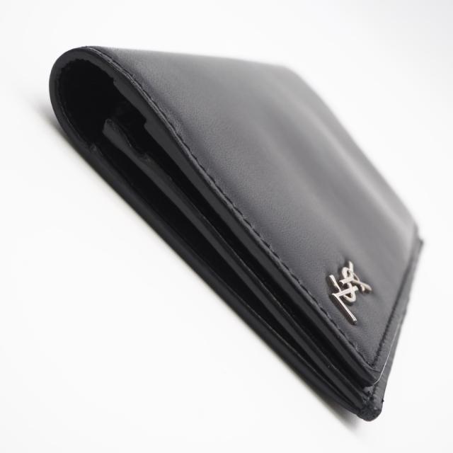★3日以内返品可★ 美品 SAINT LAURENT PARIS サンローランパリ タイニーカサンドラ コンチネンタルウォレット 607746 長財布 ブラック カーフレザー メンズ_8