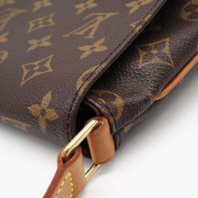 ★3日以内返品可★  LOUIS VUITTON ルイ・ヴィトン モノグラム ミュゼット アルゼンチンタンゴ M51257 ショルダーバッグ 赤銅色 上塗り帆布 なめし革 レディース