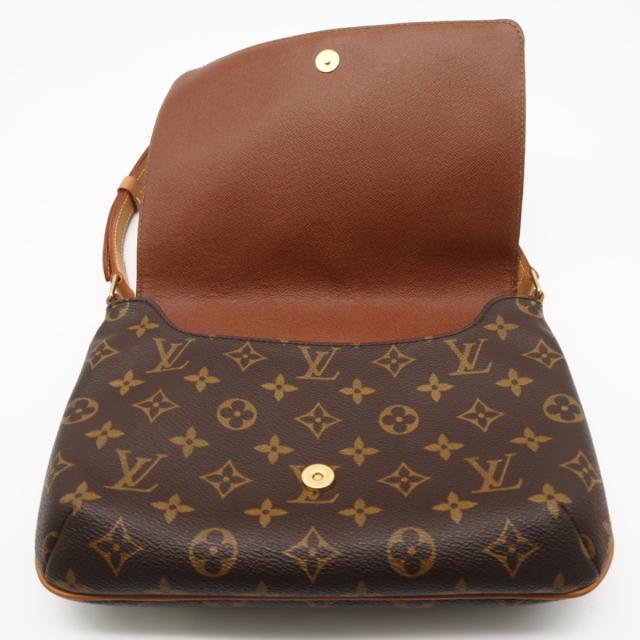 ★3日以内返品可★  LOUIS VUITTON ルイ・ヴィトン モノグラム ミュゼット アルゼンチンタンゴ M51257 ショルダーバッグ 赤銅色 上塗り帆布 なめし革 レディース