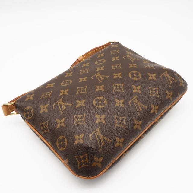 ★3日以内返品可★  LOUIS VUITTON ルイ・ヴィトン モノグラム ミュゼット アルゼンチンタンゴ M51257 ショルダーバッグ 赤銅色 上塗り帆布 なめし革 レディース