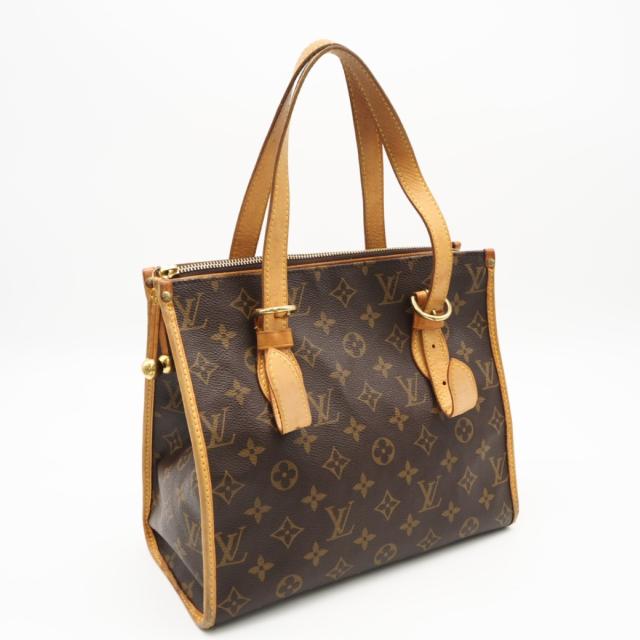 ★3日以内返品可★  LOUIS VUITTON ルイ・ヴィトン モノグラム ポパンクール オ M40007 ハンドバッグ ブラウン コーティングキャンバス レザー レディース
