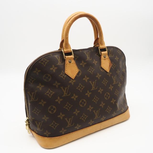 ★3日以内返品可★ LOUIS VUITTON ルイ・ヴィトン モノグラム キャンバス アルマPM M51130 ハンドバッグ ブラック コーティングキャンバス レザー レディース 35,939円