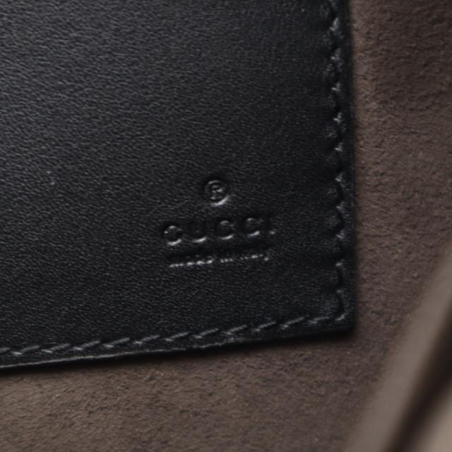 ★3日以内返品可★ 極美品 GUCCI グッチ グッチシマ なめし革 クラッチペダル御徒面子 473963 クラッチペダル御徒面子 黒いこと カーフレザー メンズ