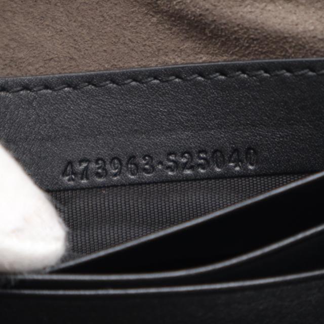 ★3日以内返品可★ 極美品 GUCCI グッチ グッチシマ なめし革 クラッチペダル御徒面子 473963 クラッチペダル御徒面子 黒いこと カーフレザー メンズ