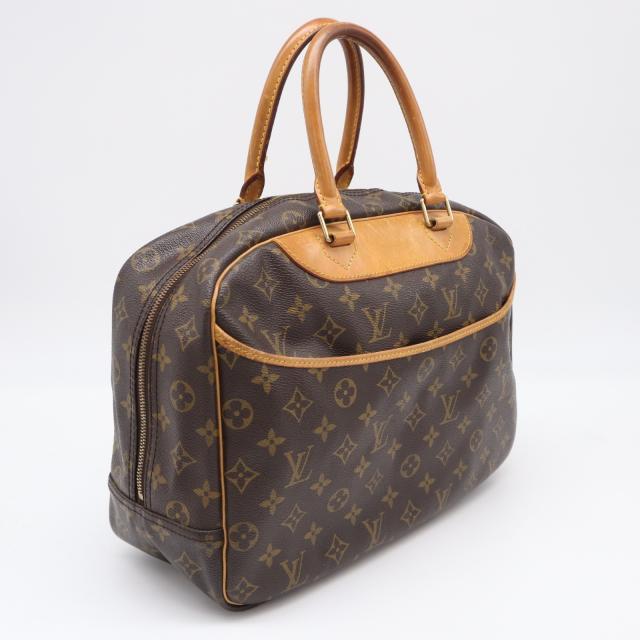 ★3日以内返品可★ LOUIS VUITTON ルイ・ヴィトン モノグラム ドーヴィル M47270 ハンドバッグ ブラウン ベージュ コーティングキャンバス レザー レディース 34,112円