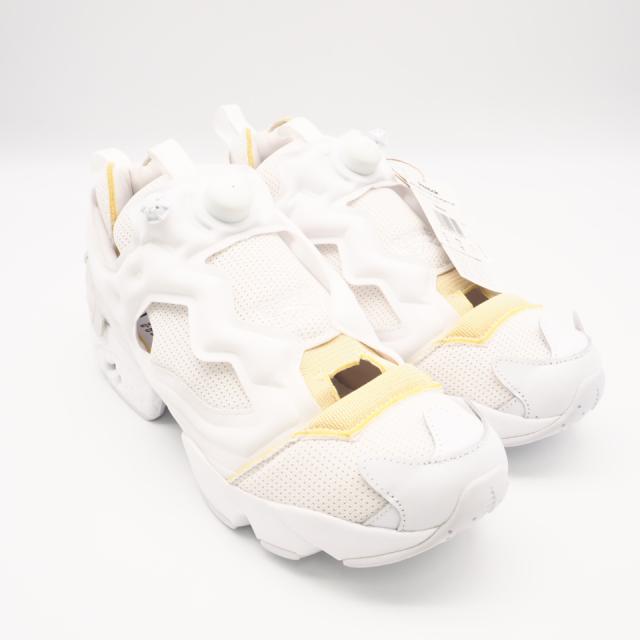 ★3日以内返品可★ 未使用 MAISON MARGIELA メゾンマルジェラ WZ708496 メゾン マルジェラ × リーボック インスタポンプ フューリー メモリー オブ フットウェアホワイト 12 30 GZ4205 スニーカー ホワイト イエロー ポリエステル レザー メンズ
