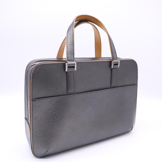 ★3日以内返品可★ 美品 LOUIS VUITTON ルイ・ヴィトン モノグラム マット マルデン M55135 ハンドバッグ グレー カーフレザー レディース