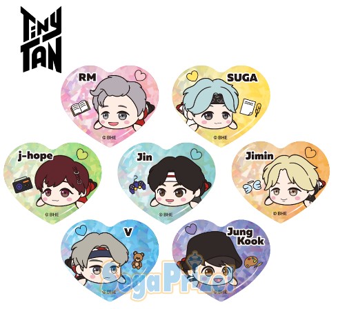 3月日頃入荷予定 Tinytan 寝そべり Exh 缶バッジ フルセット 全種セット 7種セット Bts Tinytan 寝そべり エクストラハート 型缶バッの通販はau Pay マーケット Bag Life バッグライフ