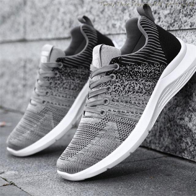 メンズ スポーツ ウォーキングシューズ グレー ランニング 43(a