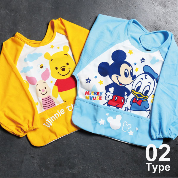 送料無料 乳児 スタイ よだれかけ エプロン 長袖 防水 Disney ディズニー ミッキー プーさん キャラクター アニメ 赤ちゃん ベイビー の通販はau Pay マーケット 鎗屋cloque