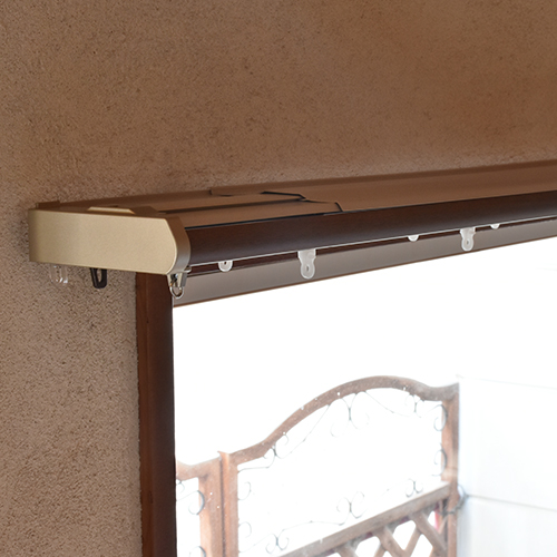 カーテンレール ダブル 伸縮式 木目調 リターン カバートップ 省エネ 静音 シンプル TOSO製 トーソー 「リネアカバー」 3.0mダブルセットの通販は