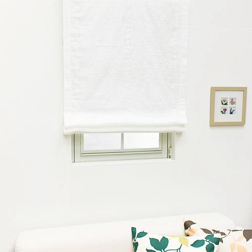 ローマンシェード ダブル／幅61〜90cm×丈121〜160cm／北欧テイストのモダンなリンゴ柄2級遮光ダブルシェード「アップル」 ローマンシェード ダブル／幅61〜90cm×丈121〜160cm／北欧テイストのモダン