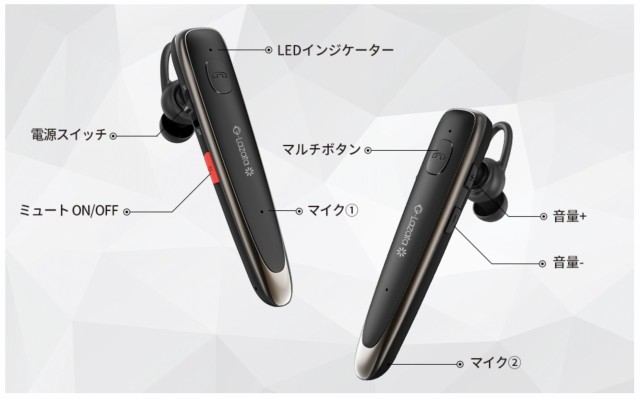 bluetooth ヘッドセット 片耳 ハンズフリーイヤホンマイク片耳 イヤホン ワイヤレス 耳かけ型 Glazata ミュート機能 EC300 白  耳掛け式ワイヤレスイヤホン ブルートゥースイヤホン 通話 ノイズキャンセリングワイヤレスイヤホンの通販はau PAY マーケット - 厳選注目品店  ...