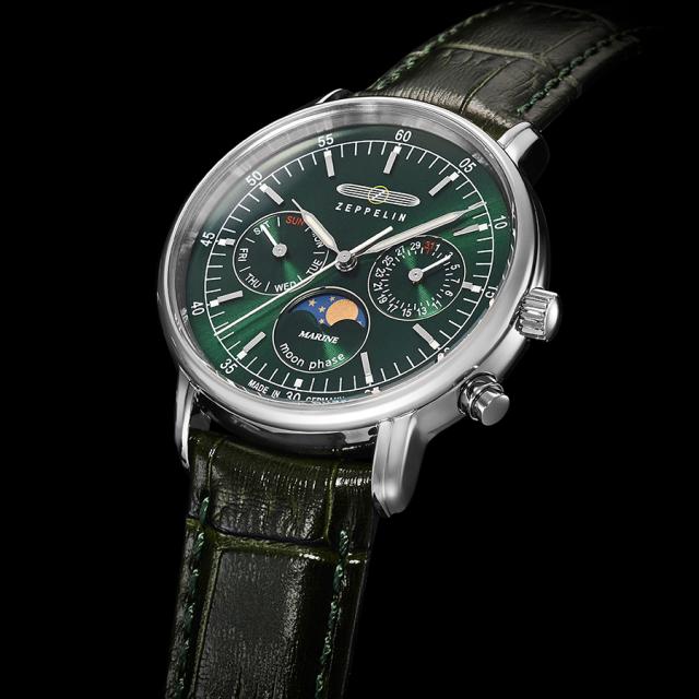 ツェッペリン LZ14 マリーネ 36mm ムーンフェイズ 8635-4 メンズ