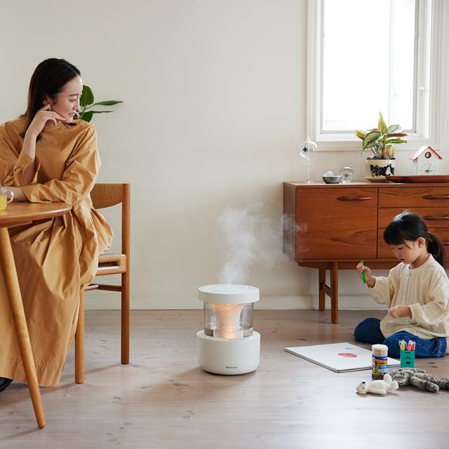 選べる2色 リズム 加湿器 MIST 350 超音波式 プールレス 省電力 大容量 2.2L タンク乾燥機能付き 9YYA29RH