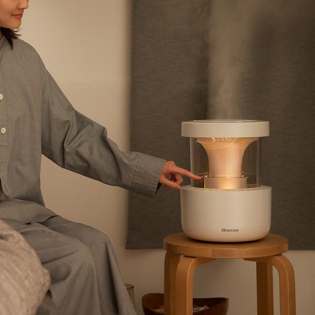 選べる2色 リズム 加湿器 MIST 350 超音波式 プールレス 省電力 大容量 2.2L タンク乾燥機能付き 9YYA29RH