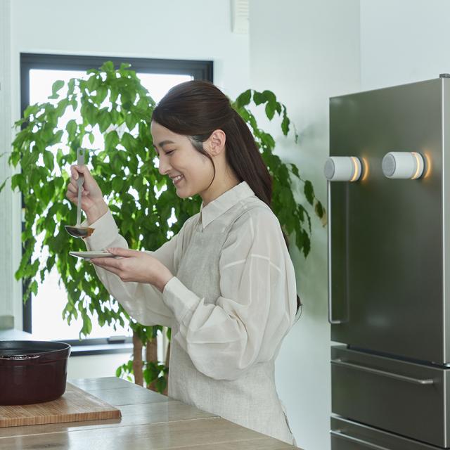 選べる2色 リズム ポータブル スピーカー Bluetooth 高音質 防水 IP67 LED ナイトライト マグネット MAGSPEAKER DUO 9YYA30RH_2