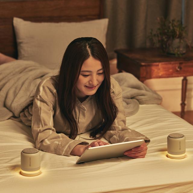 選べる2色 リズム ポータブル スピーカー Bluetooth 高音質 防水 IP67 LED ナイトライト マグネット MAGSPEAKER DUO 9YYA30RH_5