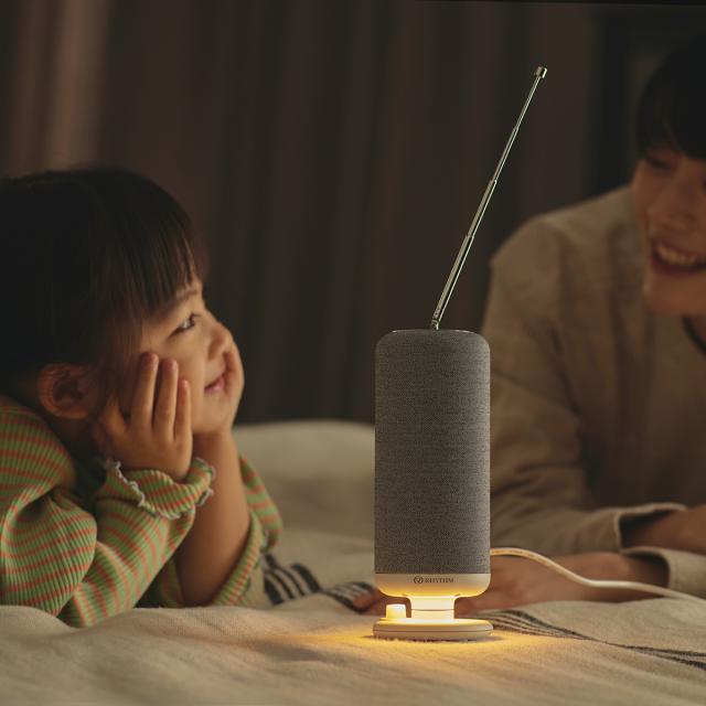 リズム クランクスピーカー 手回し充電 ワイヤレススピーカー 防災用ラジオ モバイルバッテリー 懐中電灯 デジタル時計 ライトグレー 9YYA50RH08_14