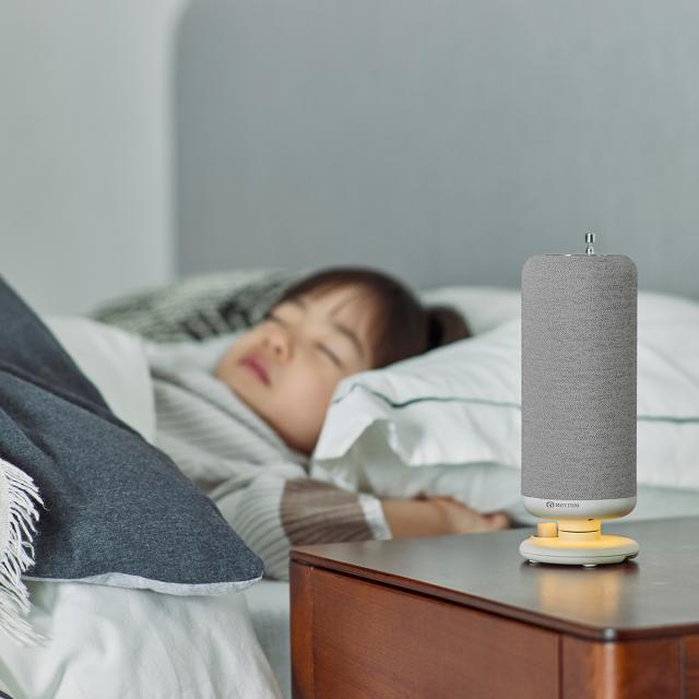 リズム クランクスピーカー 手回し充電 ワイヤレススピーカー 防災用ラジオ モバイルバッテリー 懐中電灯 デジタル時計 ライトグレー 9YYA50RH08_15