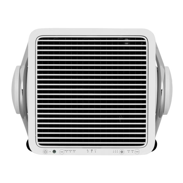 リズム 空気清浄機 コンパクトサイズ 36畳 2重反転ファン ライトグレー