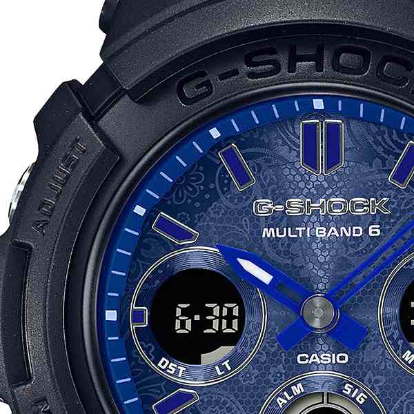 G-SHOCK Gショック BLUE PAISLEY ブルーペイズリー AWG-M100SBP-1AJF