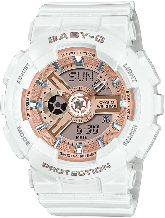 BABY-G BA-110シリーズ BA-110X-7A1JF レディース 腕時計 電池式 アナログ デジタル ホワイト 国内正規品 カシオ_1