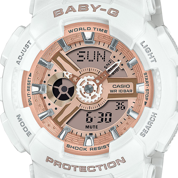 BABY-G BA-110シリーズ BA-110X-7A1JF レディース 腕時計 電池式 アナログ デジタル ホワイト 国内正規品 カシオ_2