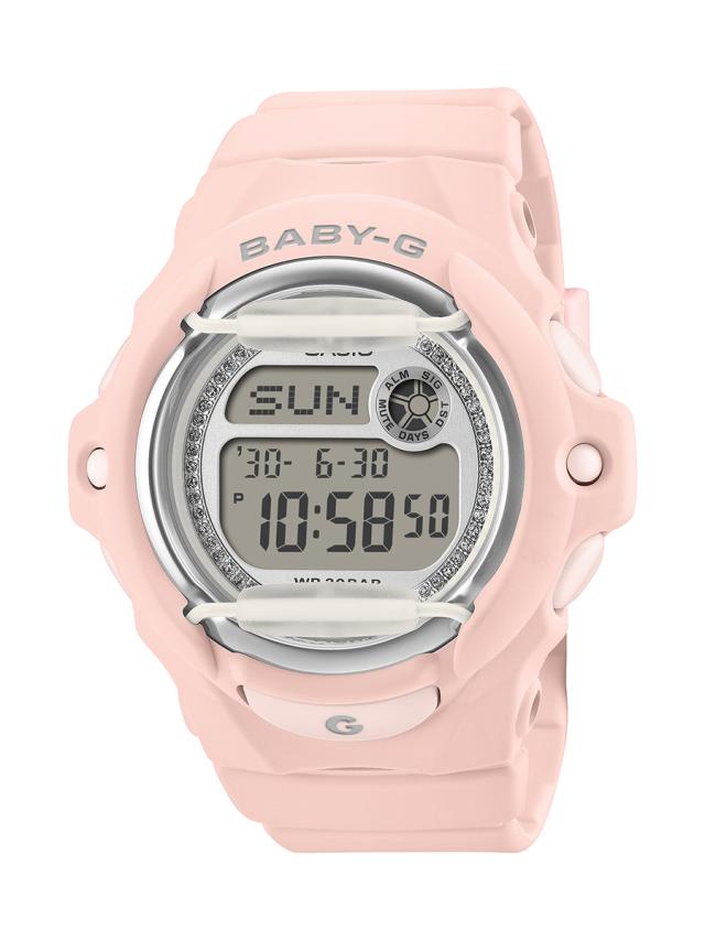 5月15日発売 BABY-G グリッターダイヤル BG-169KB-4JF レディース 腕時計 電池式 デジタル 樹脂バンド フロントプロテクター ピンク 国内正規品 カシオ_1