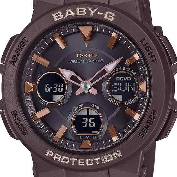 BABY-G ベビージー 電波ソーラー レディース 腕時計 アナログ デジタル