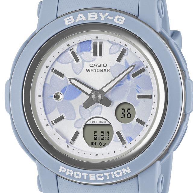 BABY-G ネクストエレガントフラワー 花柄ダイヤル BGA-290FL-2AJF レディース 腕時計 電池式 アナデジ 樹脂バンド ブルー 国内正規品 カシオ_2