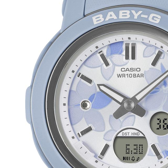 BABY-G ネクストエレガントフラワー 花柄ダイヤル BGA-290FL-2AJF レディース 腕時計 電池式 アナデジ 樹脂バンド ブルー 国内正規品 カシオ_3